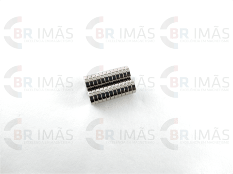 Imã Neodímio N35 Ø8x2mm - Disco - comprar online