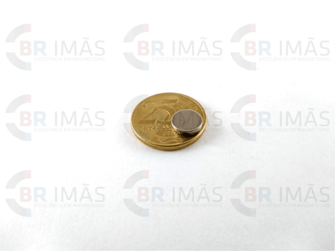 Imã Neodímio N35 Ø10x2mm - Disco - loja online