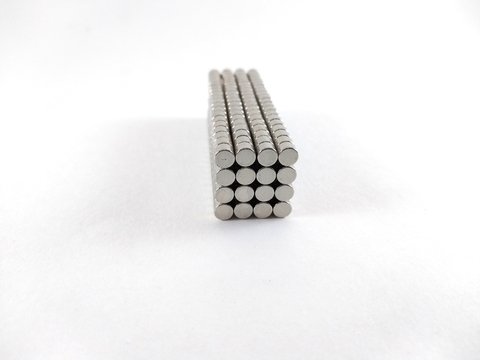 Imã Neodímio N35 Ø4x3mm - Disco