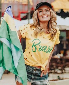 T-shirt Brasil Furadinha - BMC50 na internet
