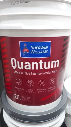 Látex Quantum Sherwin Williams x 20 lts Interior Exterior x 20 lts