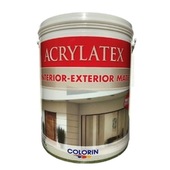 Latex Colorin Acrylatex Interior / Exterior X 4 Lts