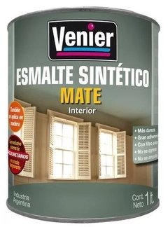 Esmalte Sintetico Blanco Mate Venier x 4 lts