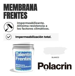Talento Frentes De Polacrin X 4 lts Blanco Impermeabilizante