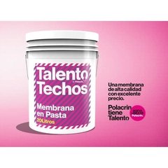 Membrana En Pasta Talento Techos Polacrin X 20 Lts Rojo