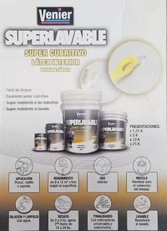 Latex Superlavable Venier Blanco Mate x 25 kgs - comprar online