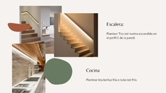 "Casa Eliana" Planteo de elección de color e ilmunicación