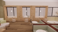 Arga-Mercado de obra - Diseño de Coworking + Recepción +3d