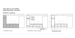 Casa Amelia -Diseño de mobiliario -Planteo de diseño - Una Flor