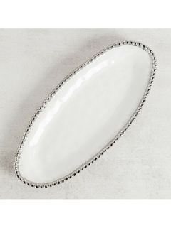 PLATO OVAL BLANCO PERLE