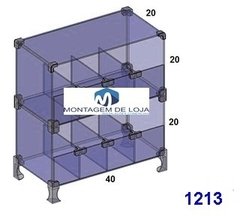 Baleiros de vidro modulado Temperado 40x40cm - - comprar online