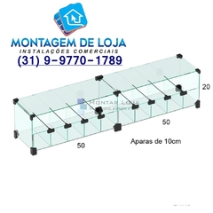 100x20cm - Baleiros de vidro modulado Temperado