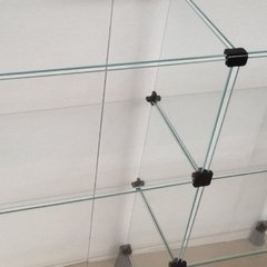 Balcão de vidro central meio de loja 0,80x1,00x0,60cm GC009 na internet