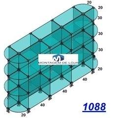 1088-Gôndula de central modulado em vidro 1,6mts - comprar online