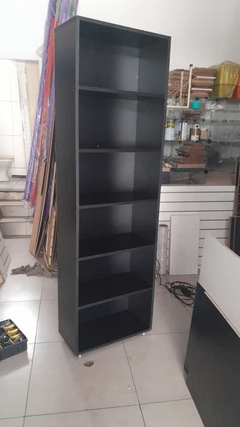 Prateleira de mdf preto 60x200x30cm