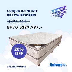 Conjunto Infinit Pillow 2 plazas y media