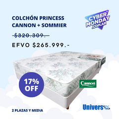 Conjunto Espuma Cannon Princess Dos plazas y 1/2