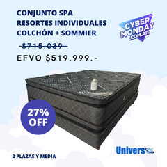 Conjunto Spa Resortes Individuales Pocket