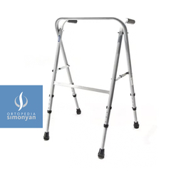 ANDADOR TIJERA ALTURA REGULABLE PLEGABLE con o sin ruedas / hierro / aluminio / angosto / reforzado - Ortopedia Simonyan