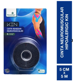 Cinta adhesiva para taping neuromuscular kin 5cm x 5m