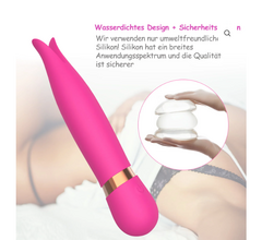 Golfinho Vibrador Mini Bastão com Ponta Dupla Recarregável - comprar online