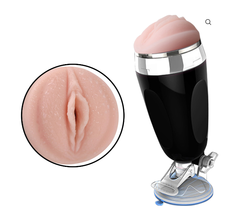 Masturbador Masculino Formato Vagina com Base sem Vibração Cod. XV 1009 - loja online