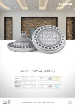 AR 111 LED GU 10 15 Watt dimerizable