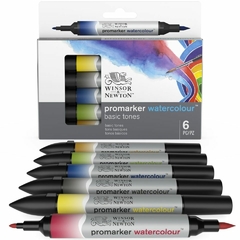 Marcadores Promarker® Watercolor Tonos Básicos x 6 u - Winsor and Newton - buy online