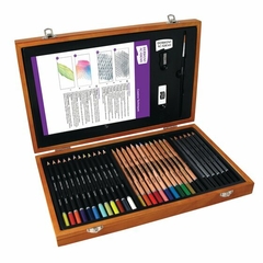 Accademy Wooden Box-Watercolor/Sketch/Colouring Derwent - online store