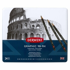 Lapices Graphic Derwent Grad.X 24 (9H..9B) - comprar online