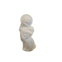 Virgen con Niño con Silla p/c 21cm Código 326