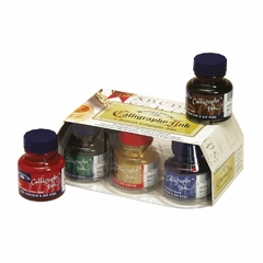 Set Caligrafia Winsor & Newton-6 frascos x30 ml