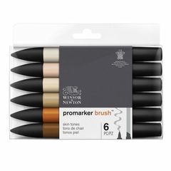 Set Brushmarker Winsor & Newton x 6 Tonos - Artística Aguilar