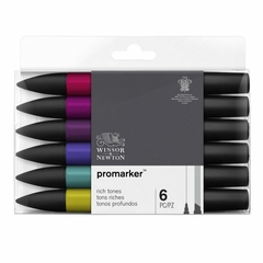 Image of Set Promarker Winsor & Newton x 6 Tonos