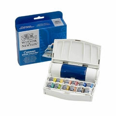 Set plus Cotman Watercolors 3 paletas integradas + 12 pastillas