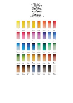 Acuarelas Winsor & Newton - Pastillas (CWC 1/2 PAN - Cotman Water Colours Half Pan) - comprar online