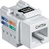 CONECTOR JACK FÊMEA RJ-45 CAT.5E T568A/B BRANCO - ROHS