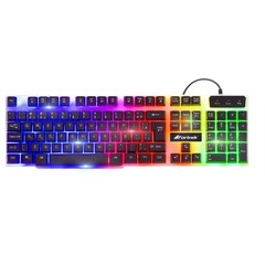 Teclado Gamer Multimídia CHROMATIC GK-710 Preto com LED Colorido FORTREK