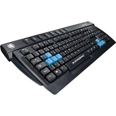 Teclado Gamer Multimídia BLACK HAWK GK-702 Preto/Azul FORTREK - comprar online