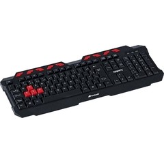 Teclado Gamer Multimídia SPIDER GK-704BK Preto/Vermelho FORTREK