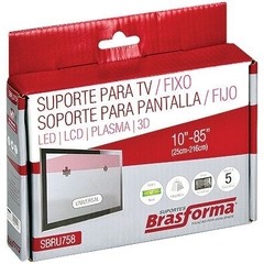 SUPORTE UNIVERSAL PARA TV LCD PLASMA DE 10" A 85" PRETO SBRU758 - comprar online