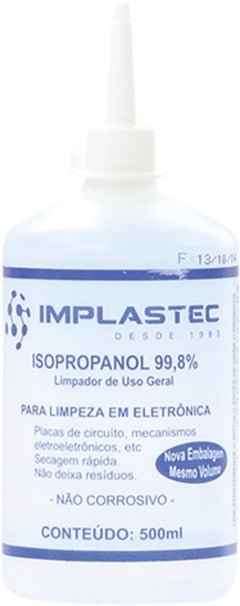 ÁLCOOL ISOPROPÍLICO 500ML COM BICO APLICADOR