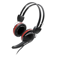 HEADSET CRAB PH042 PRETO COM DETALHE EM VERMELHO - MULTILASER