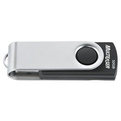 PEN DRIVE TWIST2 32GB PD589 PRETO E PRATA - MULTILASER - comprar online