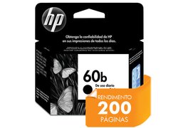 CARTUCHO DE TINTA EVERYDAY HP SUPRIMENTOS CC636WB HP 60B EDP PRETO 4,5ML