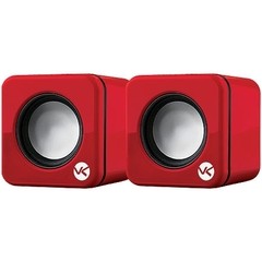 CAIXA DE SOM 2.0 USB 6W RMS (2X 3W) VS-101 VERMELHA - VINIK