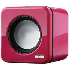 CAIXA DE SOM 2.0 USB 6W RMS (2X 3W) VS-101 PINK - VINIK na internet