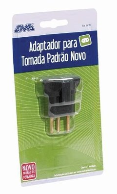 ADAPTADOR SMS 64120 PLUGUE PADRAO ANTIGO PARA TOMADA PADRAO NOVO - Preech Informática - Informática e suas tecnologias