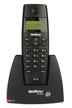 TELEFONES SEM FIO INTELBRAS ICON 4070350 TS40 ID PRETO DECT 6.0 BIVOLT C/ IDENTIF. DE CHAMADAS