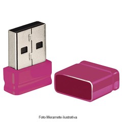 PENDRIVE NANO 8GB PD063 ROSA - MULTILASER